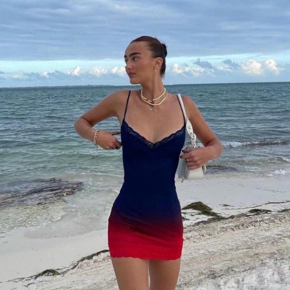 I.AM.GIA Gianna Dress - Blue & Red Ombre